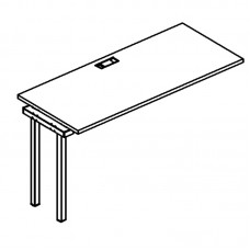 Секция стола рабочей станции на металлокаркасе TRE (120x60x75) 35*
